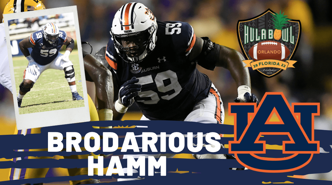 Brodarious Hamm the Auburn mauling offensive lineman recently sat down with NFL Draft Diamonds scout Jimmy Williams.
