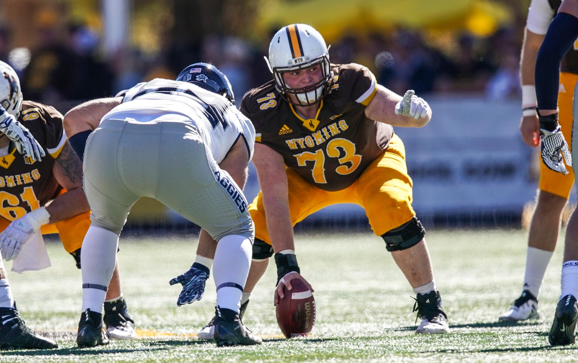 Keegan Cryder the starting anchor of the University of Wyoming's offensive line recently sat down with NFL Draft Diamonds owner Damond Talbot