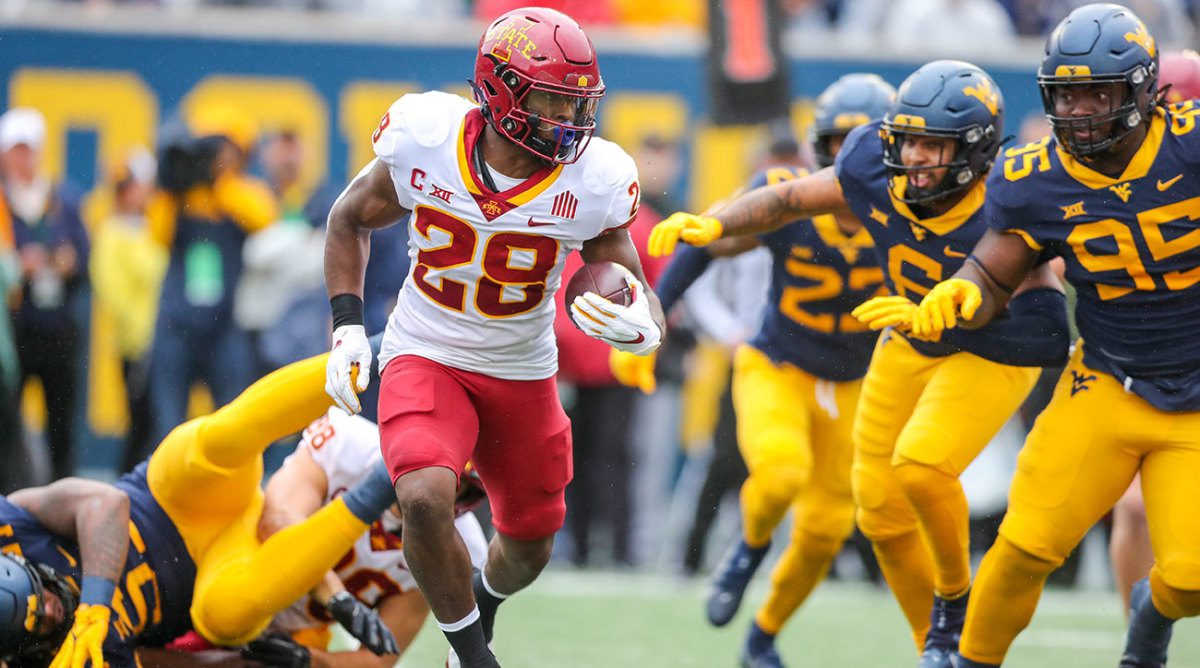 Can Breece Hall add Fantasy Value for the team that selects him? Scott Engel breaks down what teams could land the star running back.