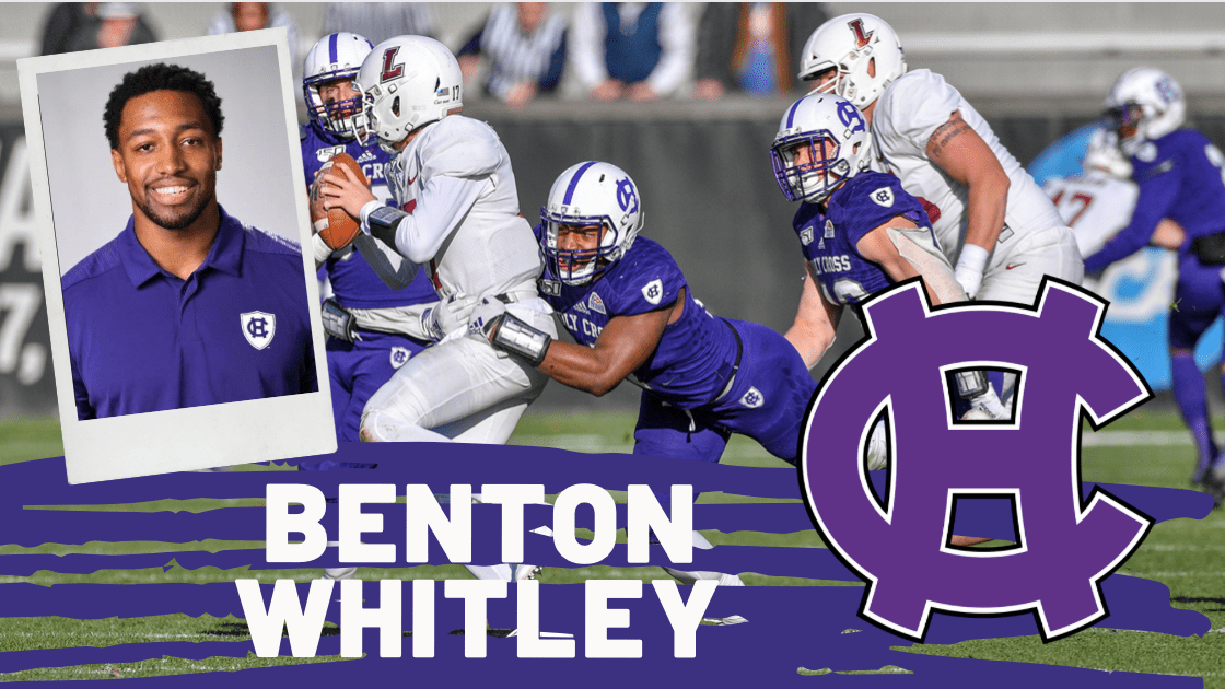 Holy Cross pass rusher Benton Whitley is one of the most underrated defensive players in the 2022 NFL Draft.