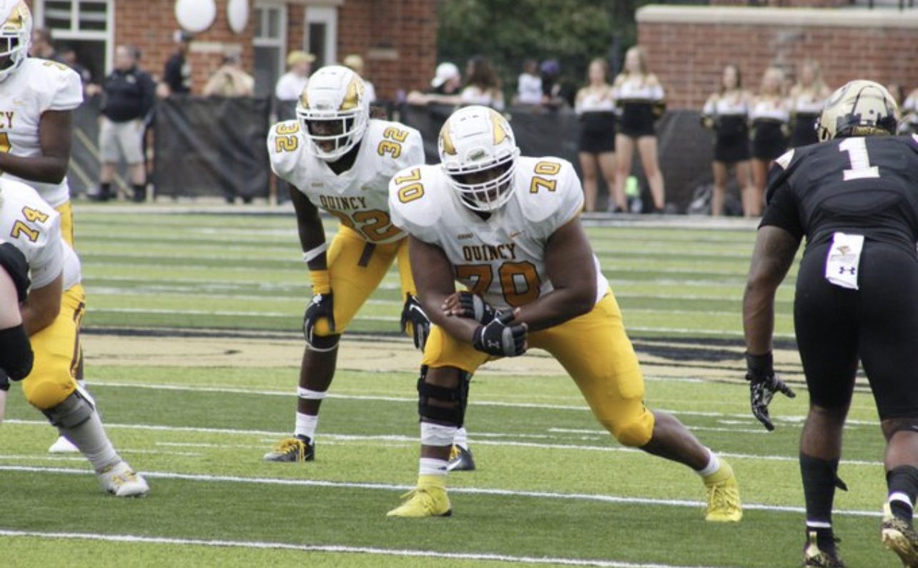 BJ Wilson the star offensive lineman from Quincy University recently sat down with NFL Draft Diamonds writer Justin Berendzen.