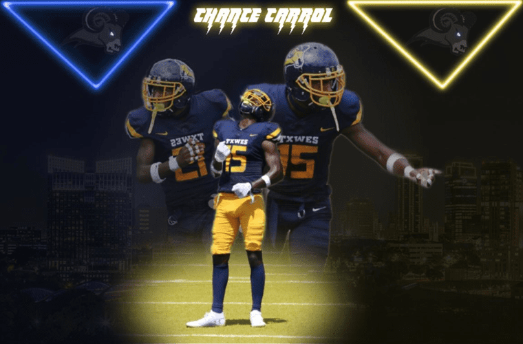 Chance Carroll the standout defensive back from Texas Wesleyan University recently sat down with NFL Draft Diamonds owner Damond Talbot