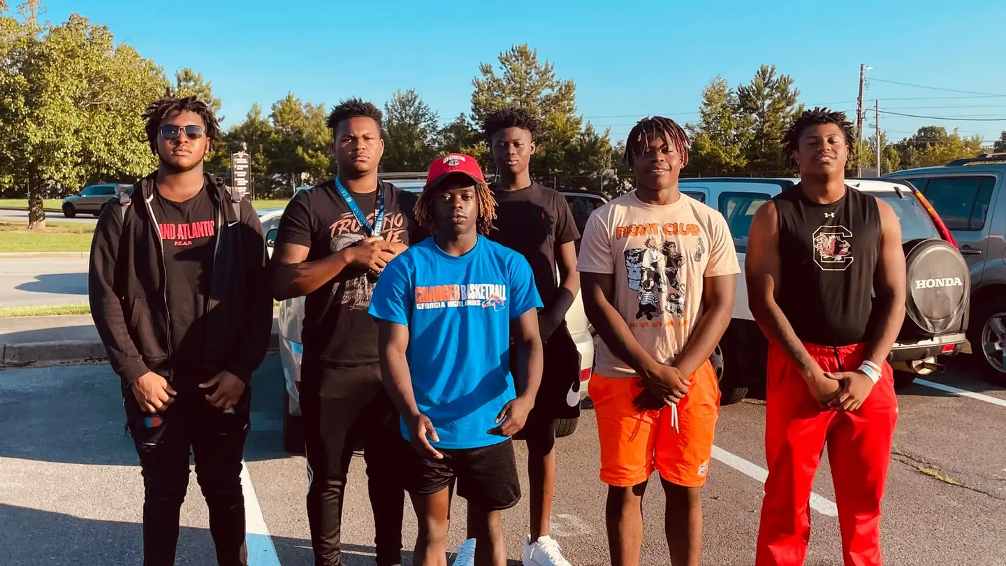 Georgia high school football players rushed to save woman involved in car crash