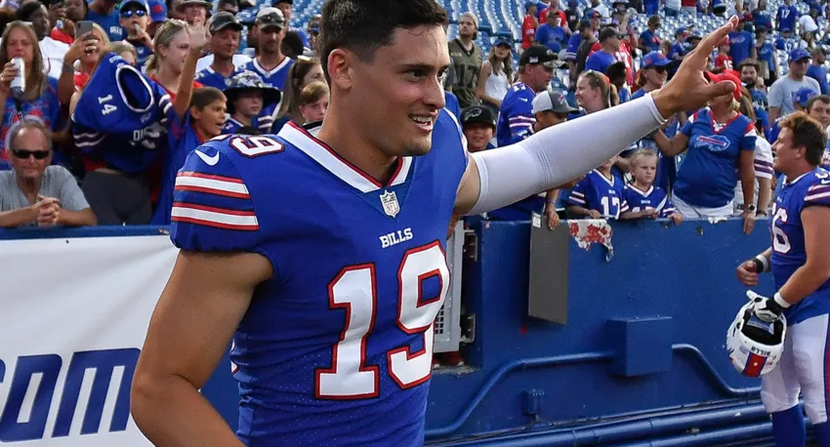 Matt Araiza with a monster punt for the Buffalo Bills against the Colts