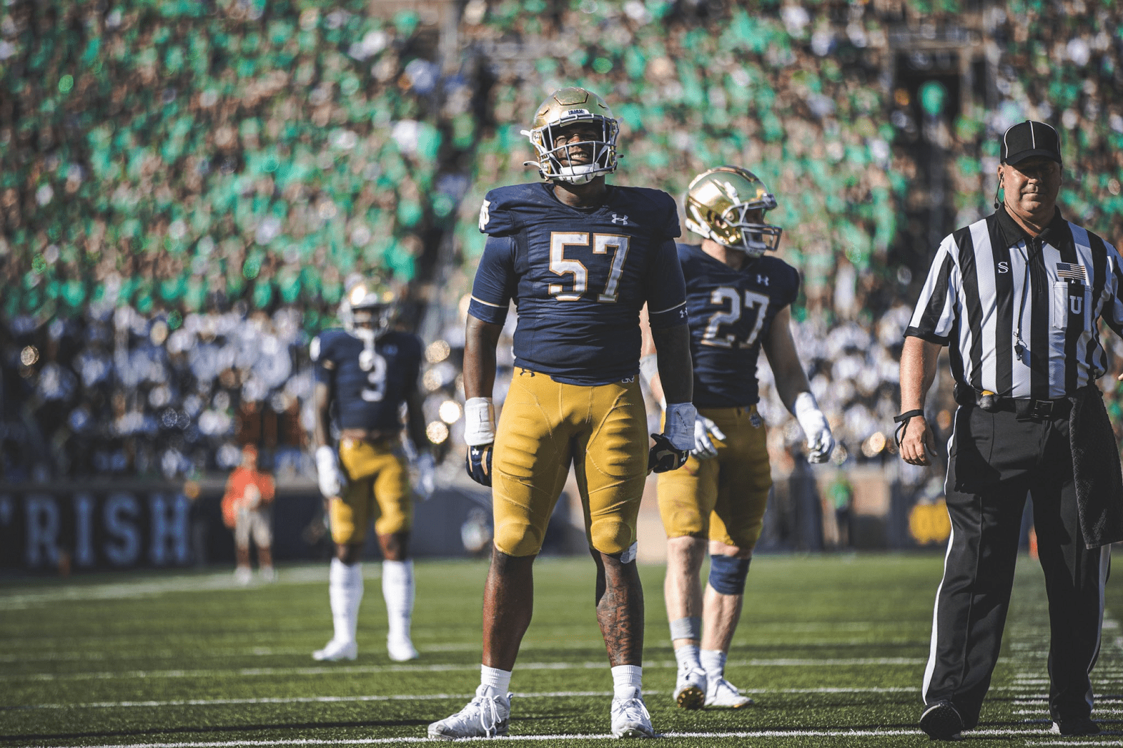 Jayson Ademilola Scouting Report: Jayson was one of 4 Notre Dame players recently named to the 2022 Rotary Lombardi Award Watch List. Coming back for a 5th season, he is one of the top defensive line prospects in next year's draft.
