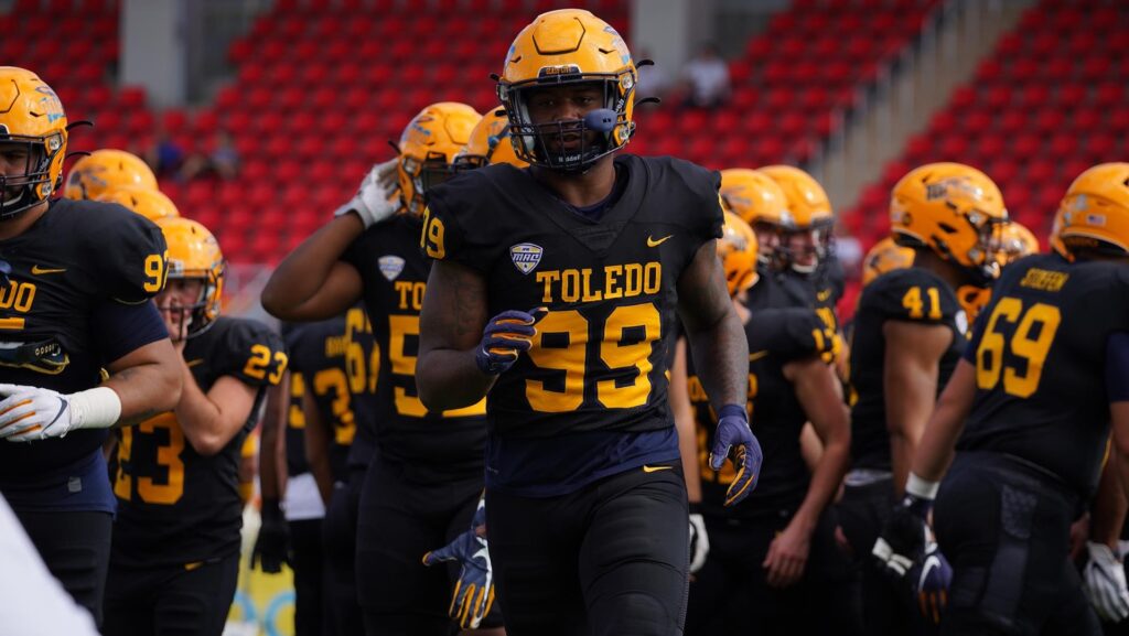 Toledo's Desjuan Johnson is a big boy with  motor. Check out this scouting report by Hula Bowl scout Mike Bey. 