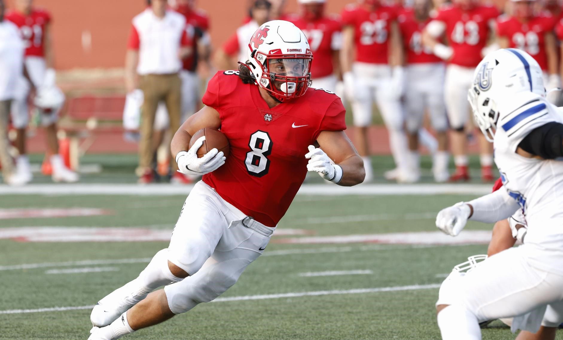 The Cardinals are led offensively by senior running back Ethan Greenfield who has 344 rushing yards and 7 touchdowns this season.
