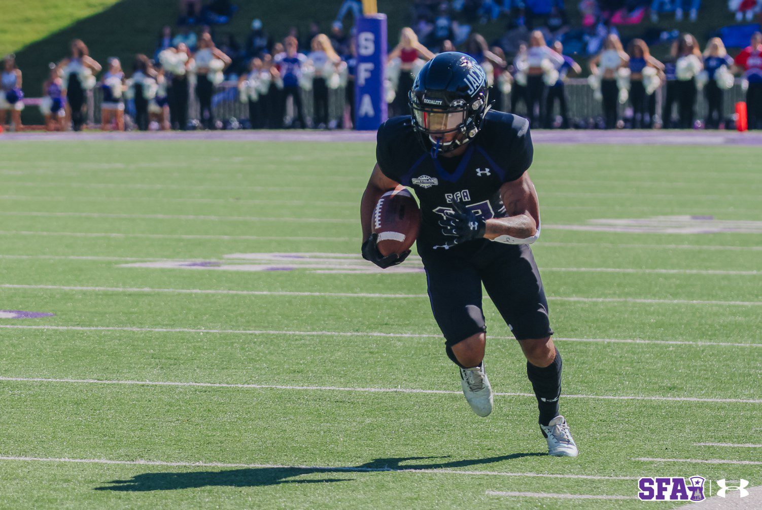 Xavier Gipson senior wide receiver leads the Lumberjacks offense with 234 receiving yards and 3 touchdowns in 2022