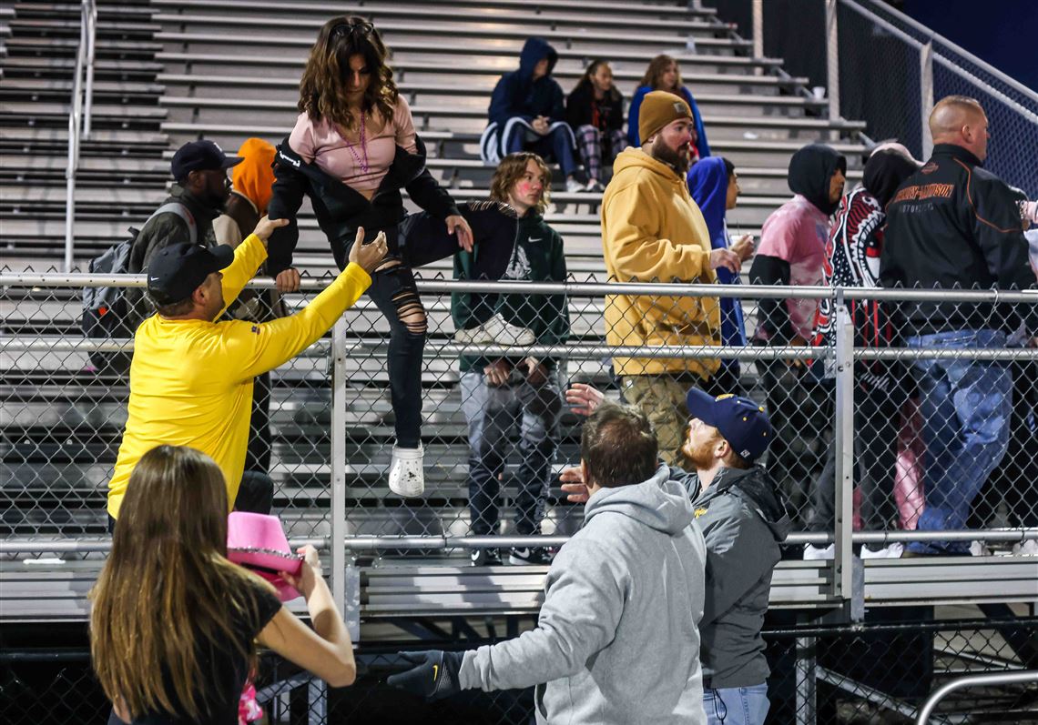 A high school football game came to an immediate stop when gunshots rang out in a football game in Ohio.