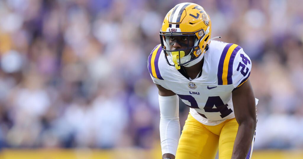 Jarrick Bernard-Converse the standout defensive back from LSU is a very solid player who can play anywhere in the secondary.