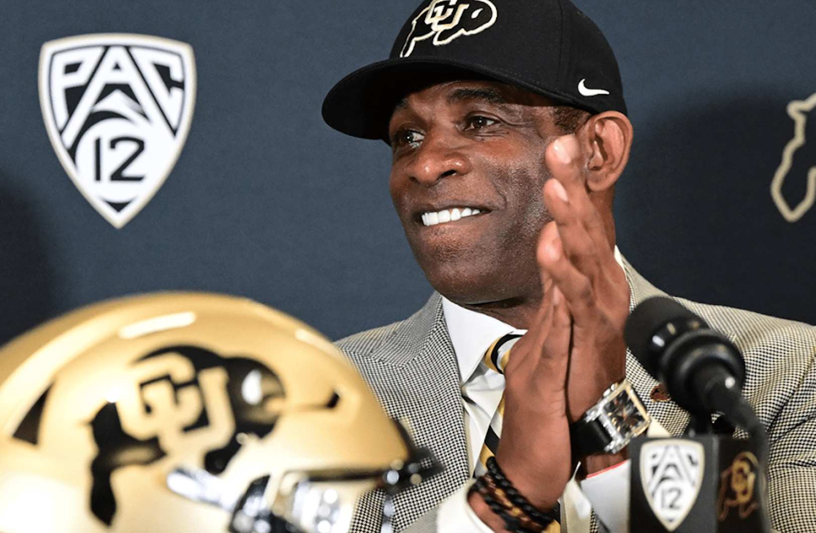 Deion Sanders tells the Colorado players when he meets them to jump in the portal because he is bringing his luggage with him