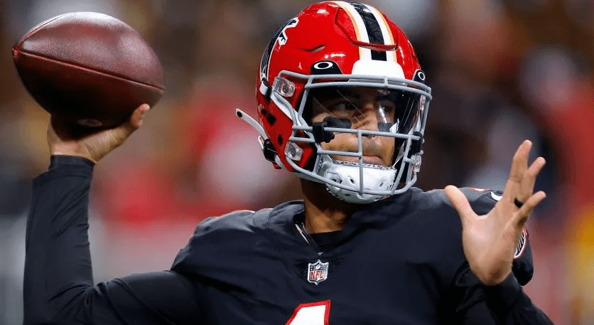 Falcons owner takes a jab at Marcus Mariota while pumping up Desmond Ridder