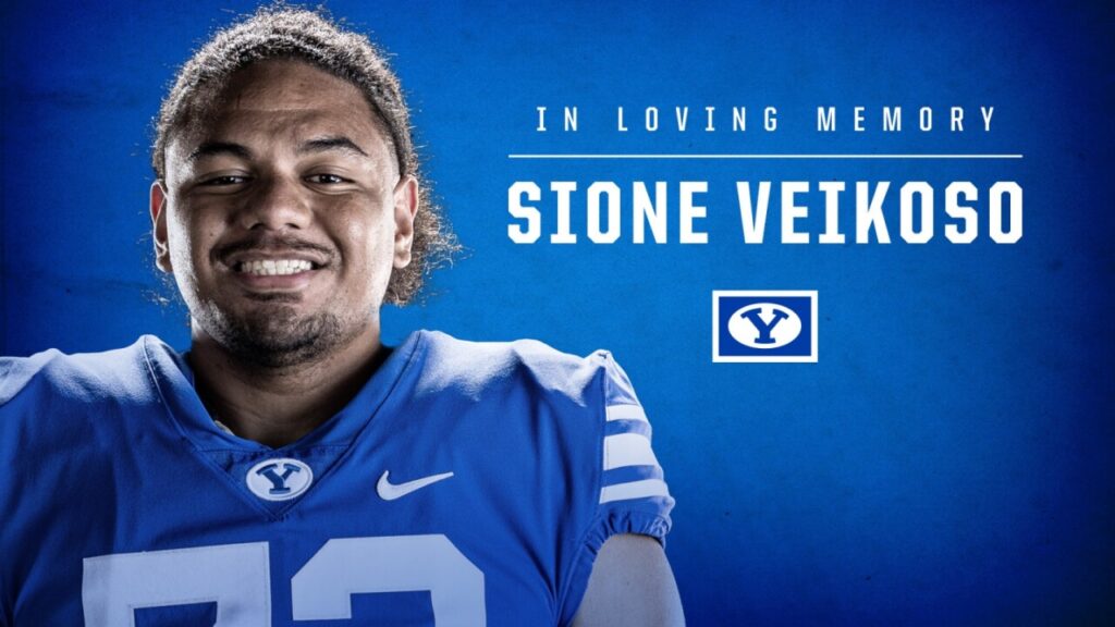 BYU offensive lineman Sione Veikoso was killed in Hawaii after a 15-foot retaining rock wall collapsed on him