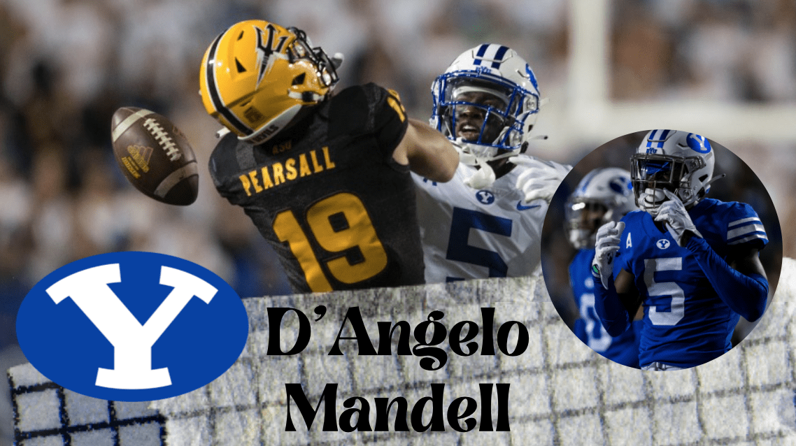 BYU cornerback D'Angelo Mandell is a beast on the field that recently sat down with NFL Draft Diamonds scout Jimmy Williams