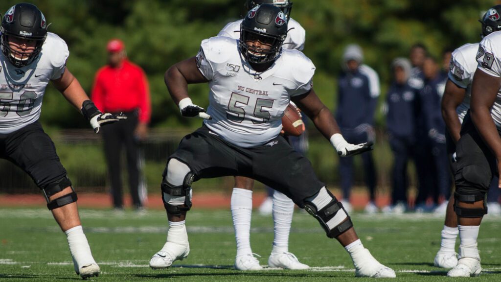 Before Robert Mitchell became the 2022 MEAC Offensive Lineman of the Year at North Carolina Central University, he started his football career at Cape Henlopen High School near his hometown of Millsboro, DE.