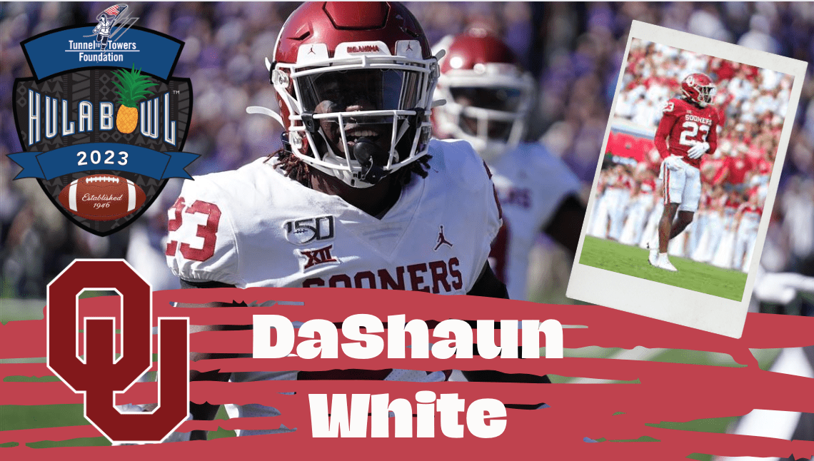 DaShaun White is a playmaker from Oklahoma and a superstar in the classroom. White is a very educated football player who has it between the ears