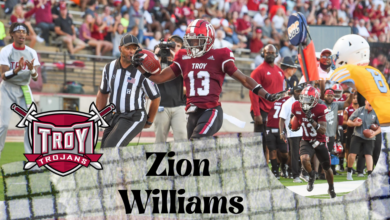 Troy defensive back Zion Williams is a pretty versatile prospect who has been a playmaker for the Troy defense