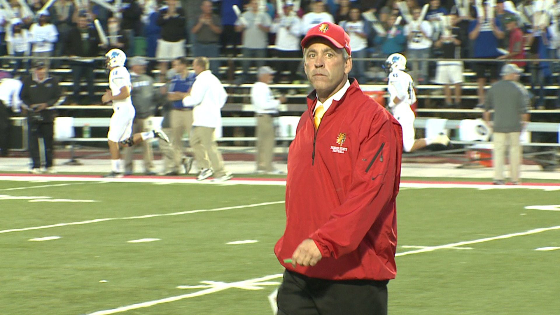 Ferris State football coach Tony Annese has been suspended because his players smoked a cigar in the locker room