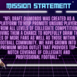 NFL Draft Diamonds Mission Statement