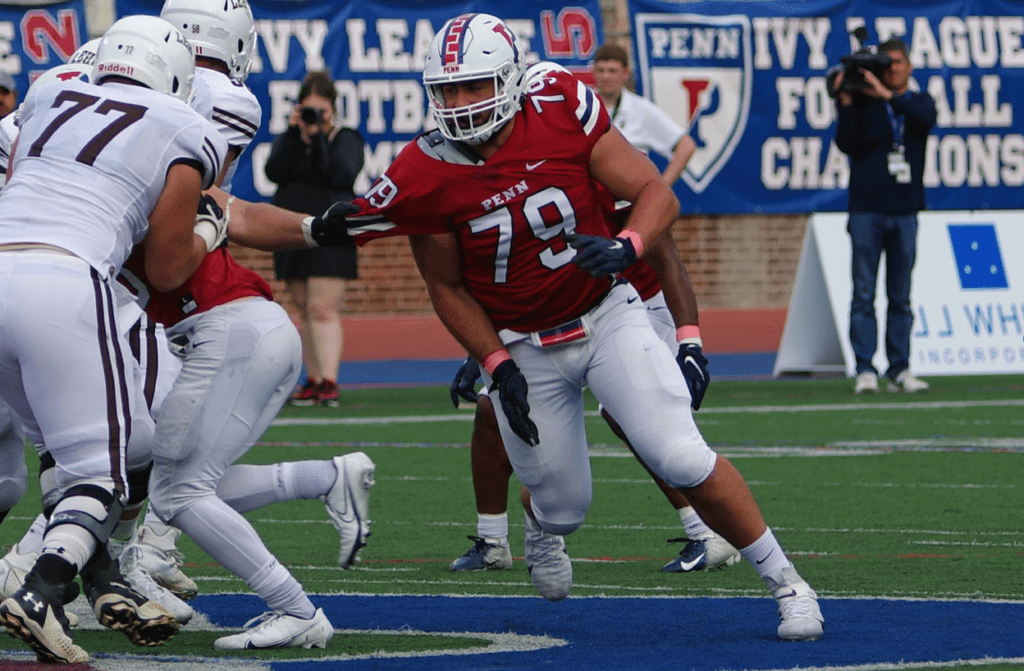 Joey Slackman was a standout wrestler who has become a fierce competitor on the DL for UPenn. Hula Bowl scout Mike Bey breaks down Slackman as an NFL Prospect in his report.