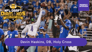 Devin Haskins is a star in the making! The Holy Cross playmaking cornerback recently sat down with NFL Draft Diamonds scout Jimmy Williams for this exclusive Zoom Interview. Make sure you check out Geno's highlights as well because this kid has a bright future in the NFL. Devin signed a NIL deal with NFL Draft Diamonds to become one of our NIL prospects for the 2023-24 season.