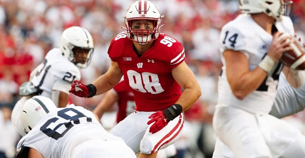CJ Goetz is a strong run defender who shows good instincts, motor and range to add value to an NFL team.  I would like to see him develop