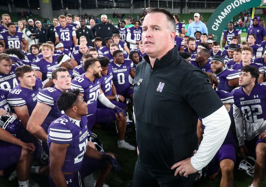 Northwestern Football Coach Pat Fitzgerald suspended for hazing allegations