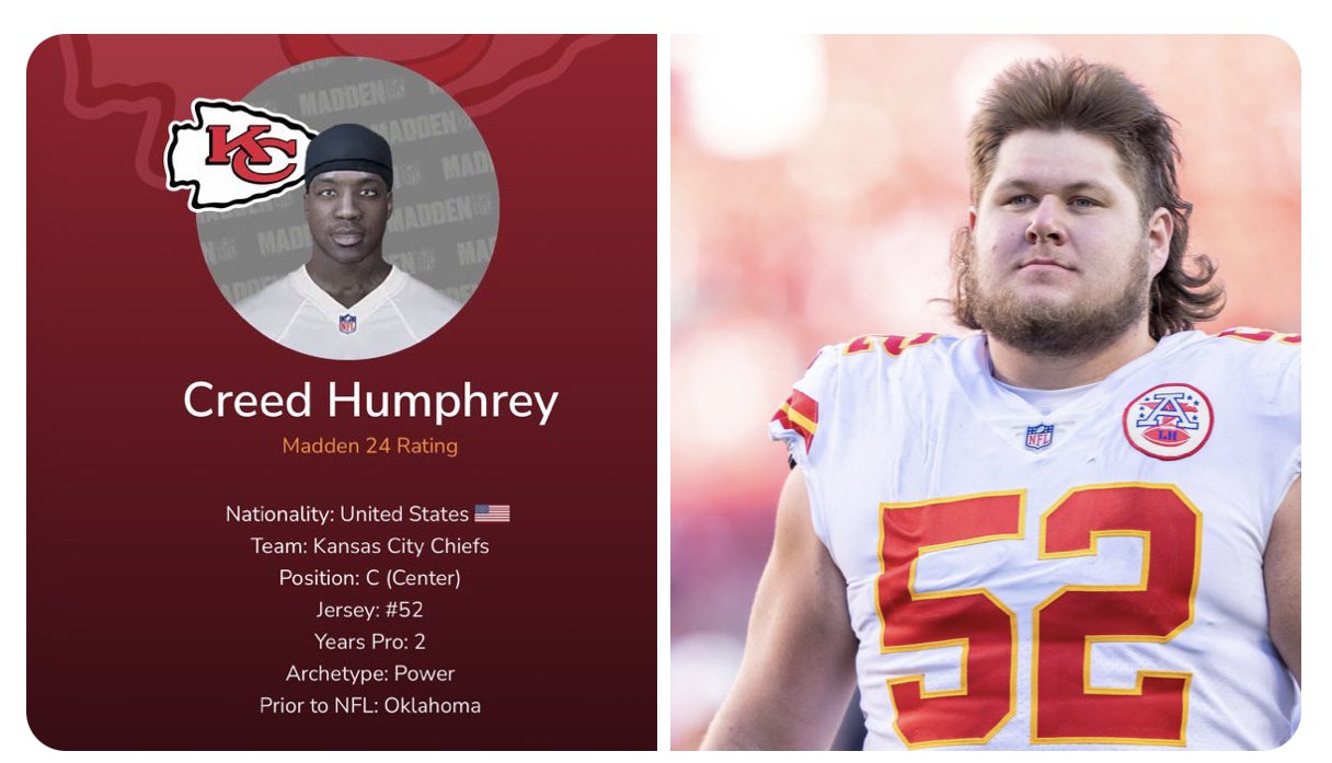 Major Madden Messup: Creed Humphrey does not look the same on Madden | Must See