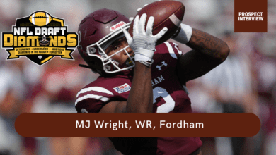 Fordham football star MJ Wright recently sat down with NFL Draft Diamonds scout Jimmy Williams for this exclusive Zoom Interview.