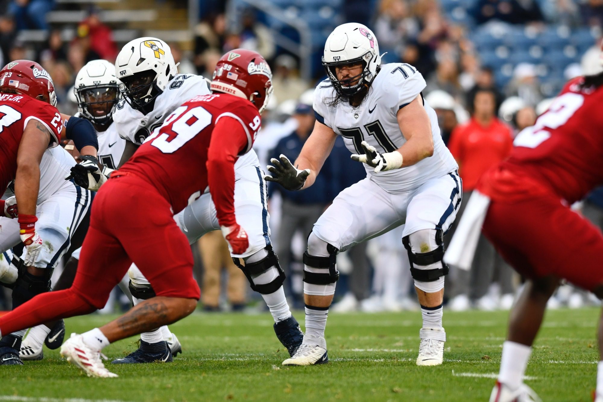 Valentin Senn is a massive mauler on the UConn offensive line who's a good pass protector. Hula Bowl scout Ryan Jaffe breaks him down as an NFL Prospect in his report.