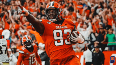 Caleb Okechukwu is an edge rusher for Syracuse who's quick of the snap and versatile enough to play in different schemes. Hula Bowl scout Justyce Gordon breaks down Okechukwu as an NFL Prospect in his report.