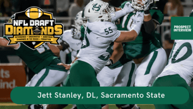 Sacramento State defenisve lineman Jett Stanley is a very good pass rusher with quick hands. He recently sat down with NFL Draft Diamonds