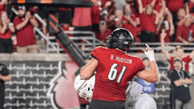 Bryan Hudson is a star athlete at the University of Louisville who demonstrates his great strength on the football field as well as a thrower in track & field. Senior Hula Bowl scout Mike Bey breaks down Hudson as an NFL Prospect in his report.