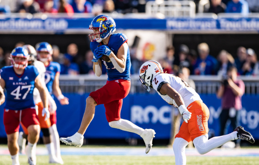 Luke Grimm displays great instincts and speed as a receiver for the Kansas Jayhawks. Hula Bowl scout Scoop Reed breaks down Grimm as an NFL Prospect in his report.