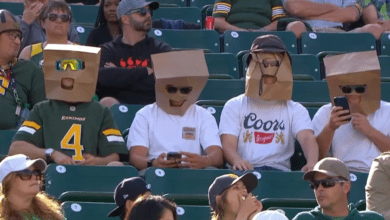 CFL fan was kicked out of a game for wearing a brown paper bag on his head