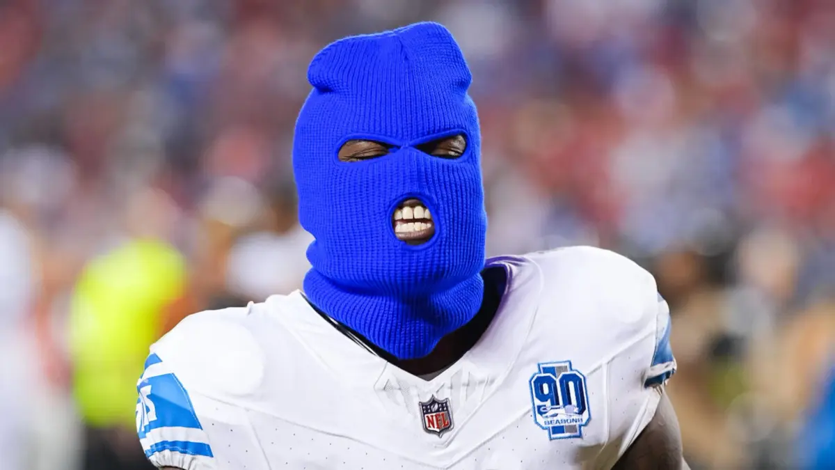 Lions football player wants the fans to wear Blue Ski Masks to their home opener