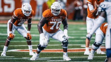 Christian Jones is displays effectiveness as a powerful run blocker for Texas and showcases his exceptional length. Senior  Hula Bowl scout Mike Bey breaks down Jones as an NFL Prospect in his report.