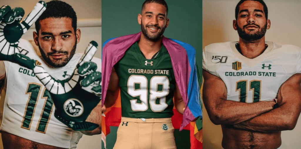 Colorado State football player openly comes out as a gay football player before the game against Deion