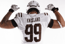 Marshawn Kneeland shows good potential as an edge rusher in the Western Michigan defense. He's a strong run defender who offers decent position versatility. Hula Bowl scout Chris Spooner breaks down Kneeland as an NFL Prospect in his report.