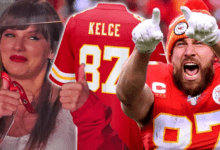 Travis Kelce jersey sales are up 400 percent after Taylor Swift news