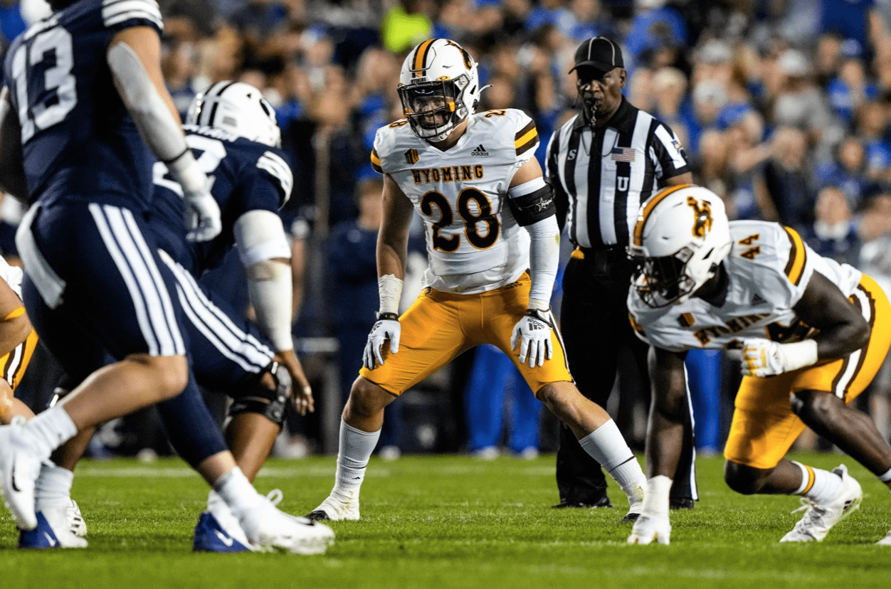 Easton Gibbs displays good lateral quickness and football intelligence as a LB for Wyoming. Hula Bowl scout Lawrence Sanft breaks down Gibbs as an NFL Prospect in his report.