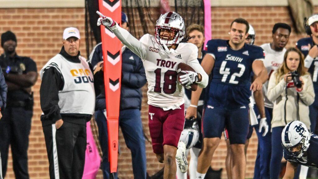Reddy Steward is a feisty cornerback at Troy University with good speed and explosiveness. Hula Bowl scout Ryan Jaffe breaks down Steward as an NFL Prospect in his report.