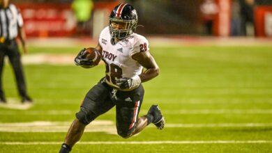 Kimani Vidal is the star RB at Troy University who displays solid lateral quickness and explosiveness. Senior Hula Bowl scout Mike Bey breaks him down as an NFL Prospect in his report.