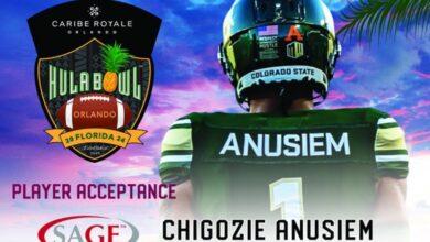 Chigozie Anusiem the standout cornerback from Colorado State is headed to the Hula Bowl! The CSU standout recently sat down with Hula Bowl assistant scouting director Jimmy Williams