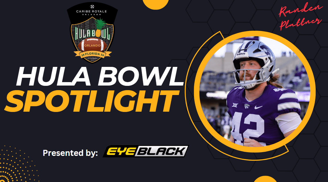 Randen Plattner the star Kansas State longsnapper sat down with NFL Draft Diamonds owner Damond Talbot for this exclusive Hula Bowl Spotlight Interview presented by Eye Black.