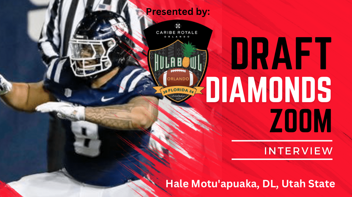 Hale Motu'apuaka, DL, Utah State | 2024 Caribe Royale Orlando Hula Bowl Spotlight Zoom Interview