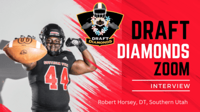 Southern Utah defensive tackle Robert Horsey is one of the most disruptive pass rushers in the 2024 NFL Draft. The mauling defensive lineman recently sat down with NFL Draft Diamonds lead scout Jimmy Williams for this exclusive Zoom Interview. Make sure you hit the Like and Subscribe buttons below and follow our channel for the best coverage of underdogs on the web!