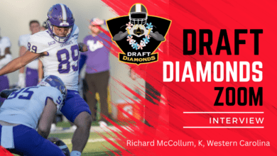 Richard McCollum the underrated and strong-legged kicker from Western Carolina, recently took time away from the pre-draft process to sit down with NFL Draft Diamonds scout Jonny Camer.