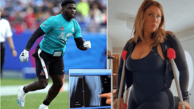 A plus-size model is suing Tyreek Hill for reportedly breaking her leg for making him look bad in backyard football