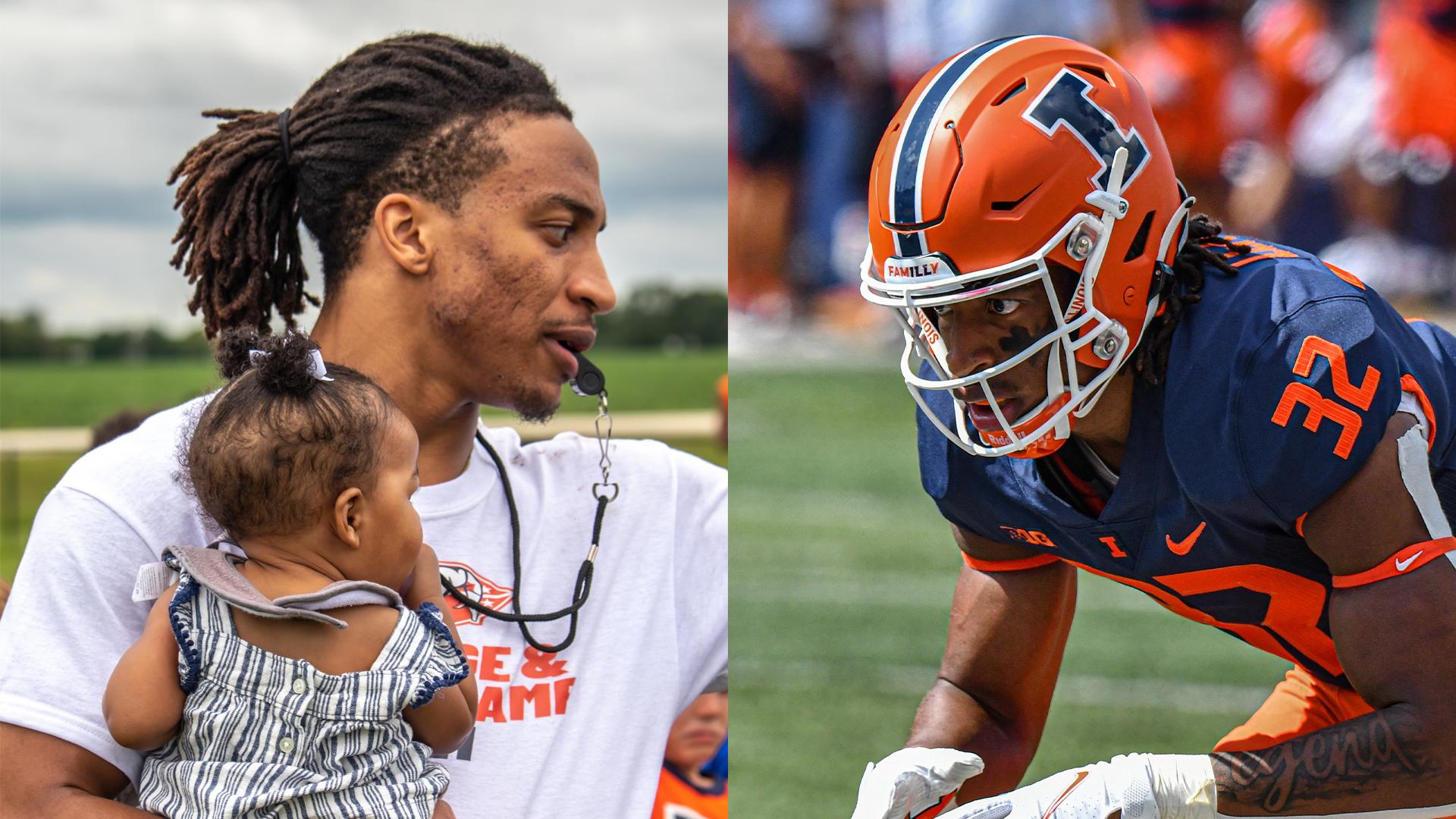 Former Illinois star football player accused of sexually assaulting his 12-year old foster child